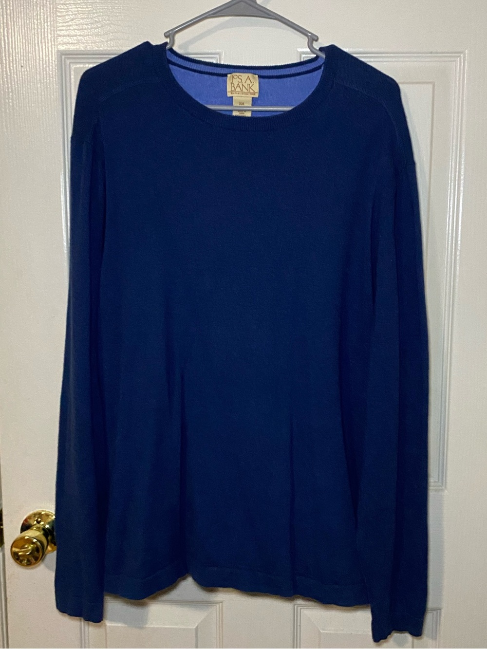 Jos. A. Bank Men's Long-Sleeve Crewneck Shirt - Dark Navy